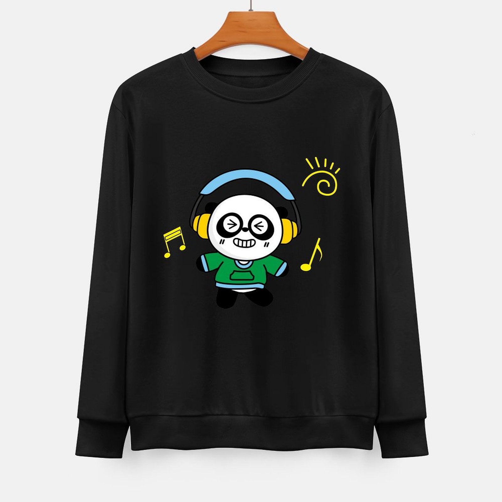 Front Patterned Long Sleeve TopSmooth Feel Sleek